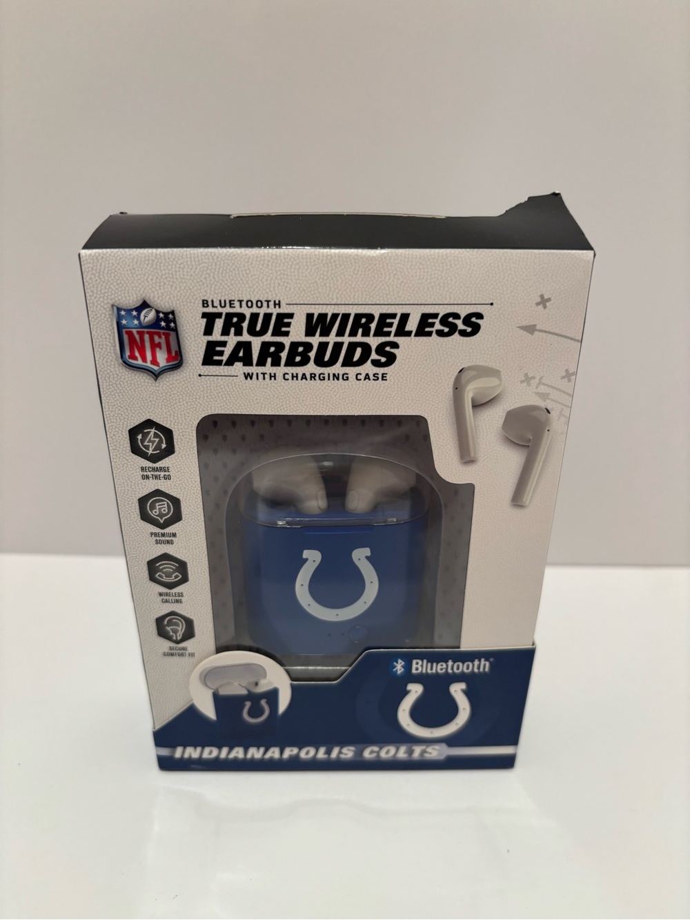 NFL Indianapolis Colts True Wireless Bluetooth Earbuds - Blue